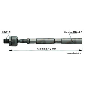 Precap Apex Toyota Hilux ../2007 M20X1.5