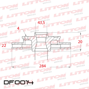 Disco Freno Fiat Argo 1.8 17/... Delante Ventilado