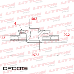 Disco Freno Alfa Romeo 164 2.0 EXC. TS 91/98 Del Ventilado