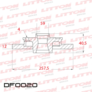 Disco Freno Fiat Argo 1.0 17/... Delante Solido