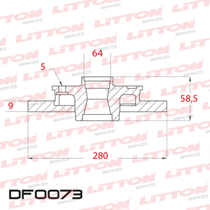 Disco Freno Honda CR-V 2.0 02/... Tras Solido