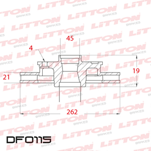 Disco Freno Honda City Civic CRX Fit Del Ventilado
