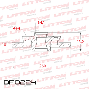Disco Freno Honda Legend 2.7 89/90 Tras Solido