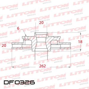 Disco Freno Asia Hi-Topic 2.2 - 2.7 94 Del Ventilado