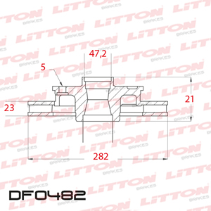 Disco Freno Honda CR-V 2.0 97/98 Del Ventilado