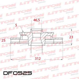 Disco Freno Audi A4 3.0 V6 30V 01/. Del Ventilado