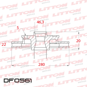 Disco Freno Volkswagen Passat IV-V 1.8I 20V-1.9 TDI 96/Delan