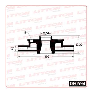 Disco Freno FordMondeo1.8i 16V TD2.0i 16V TDI2.5 V6 01/.D.V