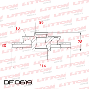 Disco Freno Audi 100 Todos 97/98 Del Ventilado