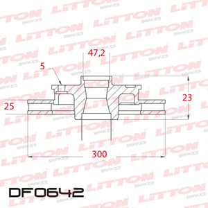 Disco Freno Honda Civic 07/ / CR-V 05/06 Del Ventilado