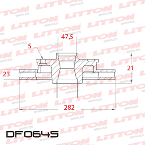 Disco Freno Honda CR-V 2.0I 16V 02/. Del Ventilado