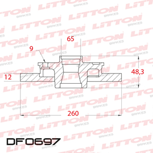 Disco Freno Volkswagen Touran Todos 04/... Trasero Solido