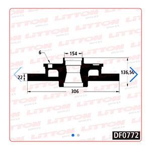 Disco Freno Iveco Daily 60-12 - 70-12 - 70-13 04/..T Solido