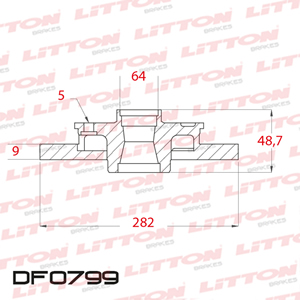 Disco Freno Honda Accord 2.4-3.0 Electric 05/09 Tras Solido
