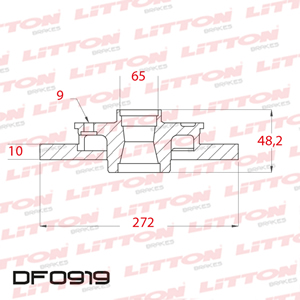 Disco Freno Volkswagen Caddy III 1.2-1.6-2.0 10/.Tras Solido