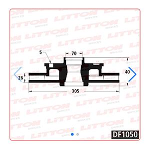 Disco Freno Fiat Toro 1.8-2.0-2.4 16V 17/..Delante Ventilado
