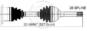 Semieje Garma Nissan Pathfinder 6 Cil 90/95 521mm 28/00